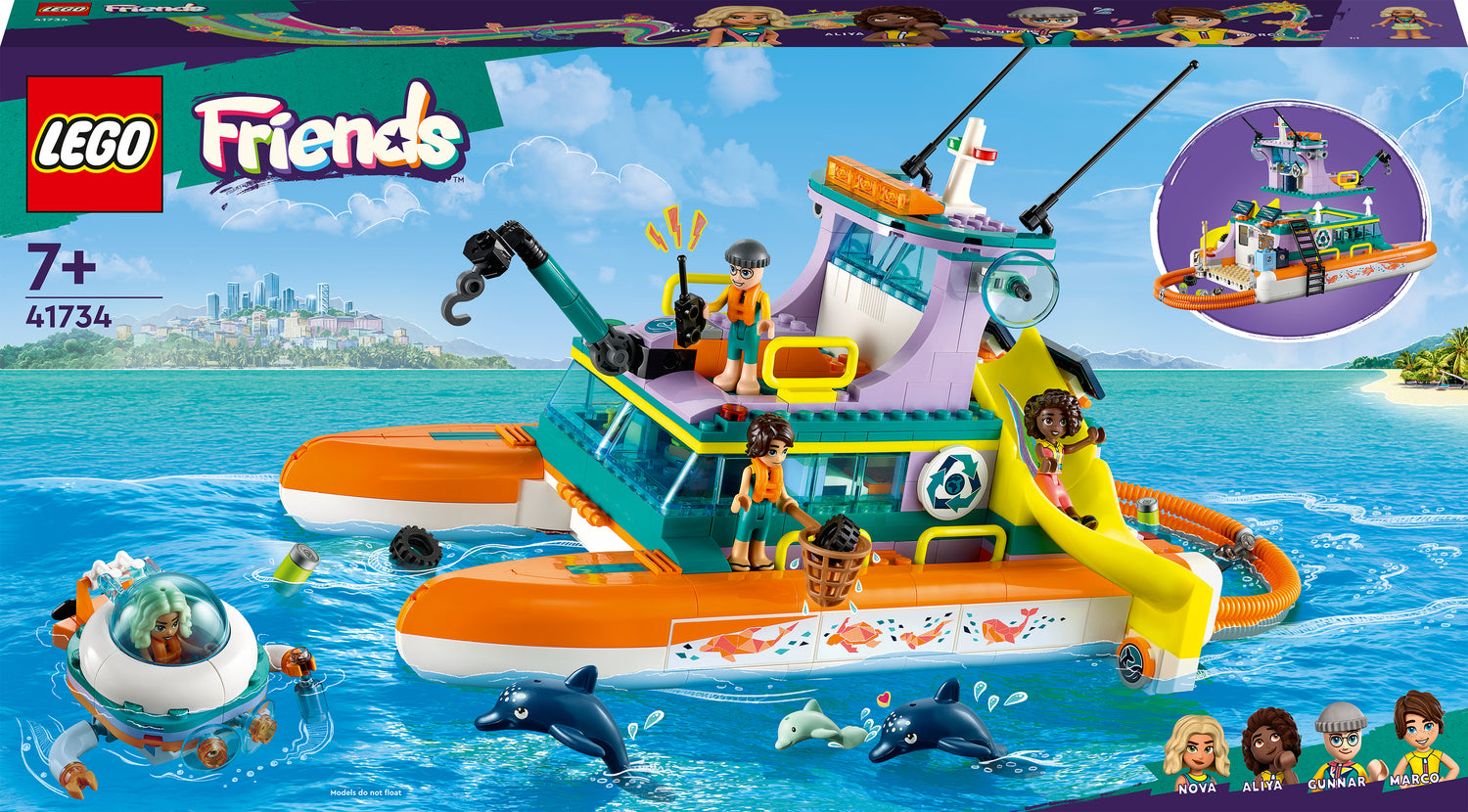 LEGO Friends Sea Rescue Boat Toy Playset