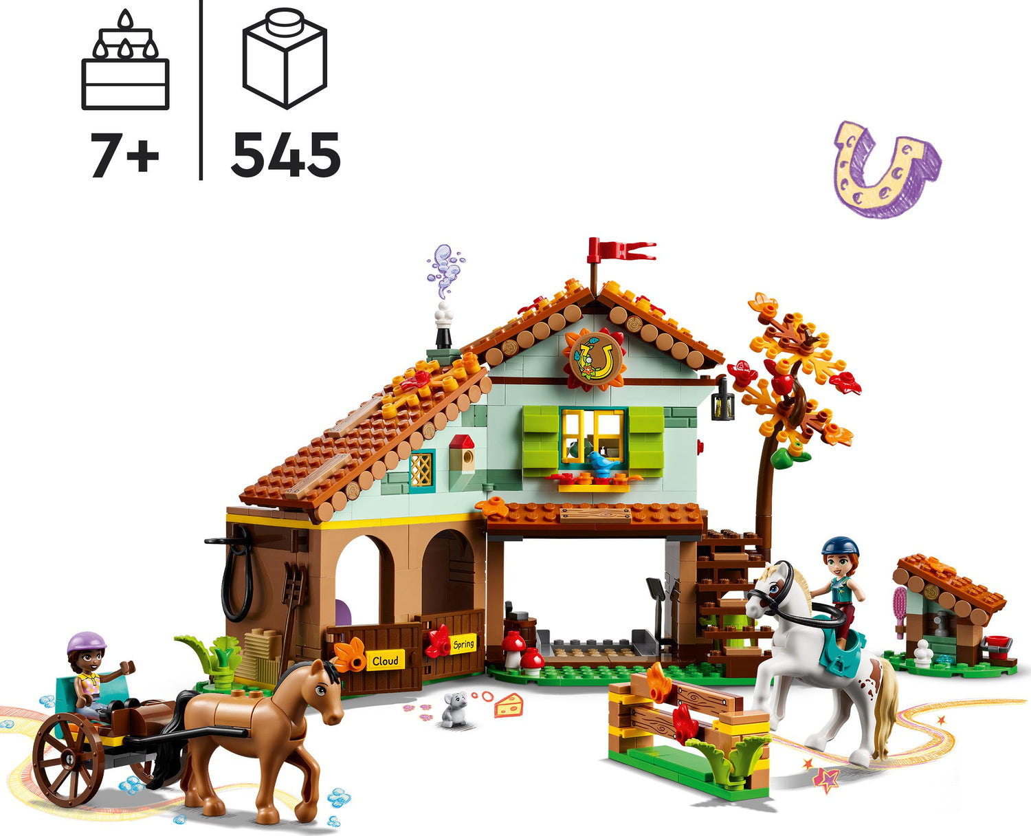 LEGO Friends Autumn's Horse Stable Toy Set