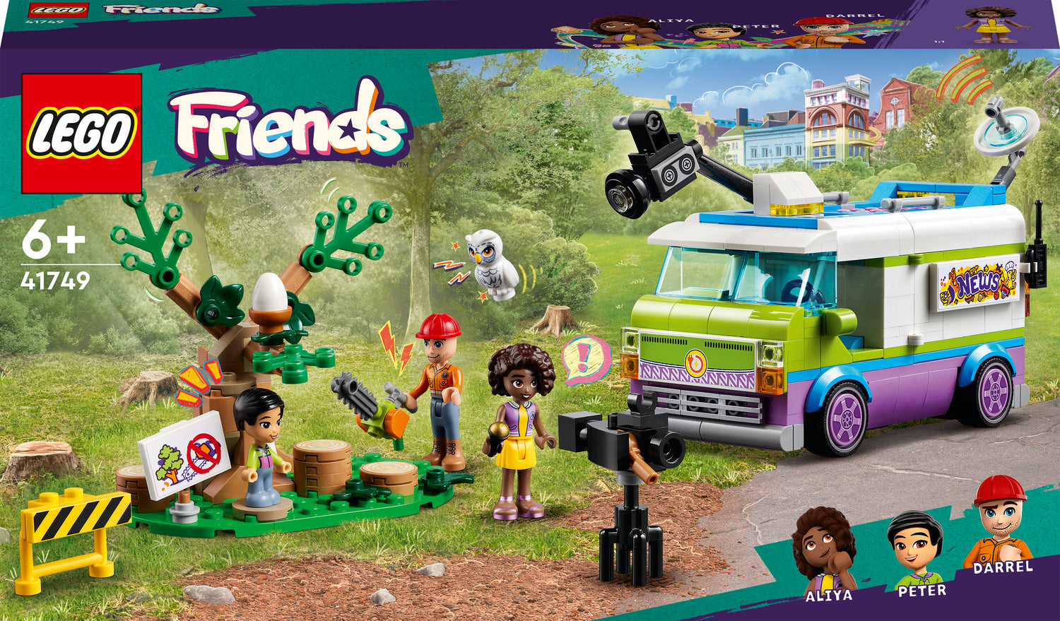 LEGO Friends Newsroom Van Animal Rescue Set