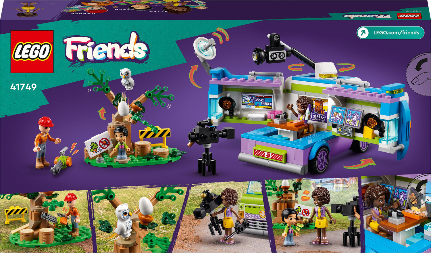 LEGO Friends Newsroom Van Animal Rescue Set