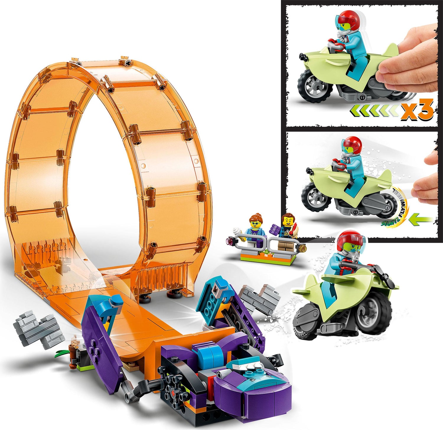 LEGO City Stuntz Smashing Chimpanzee Stunt Loop