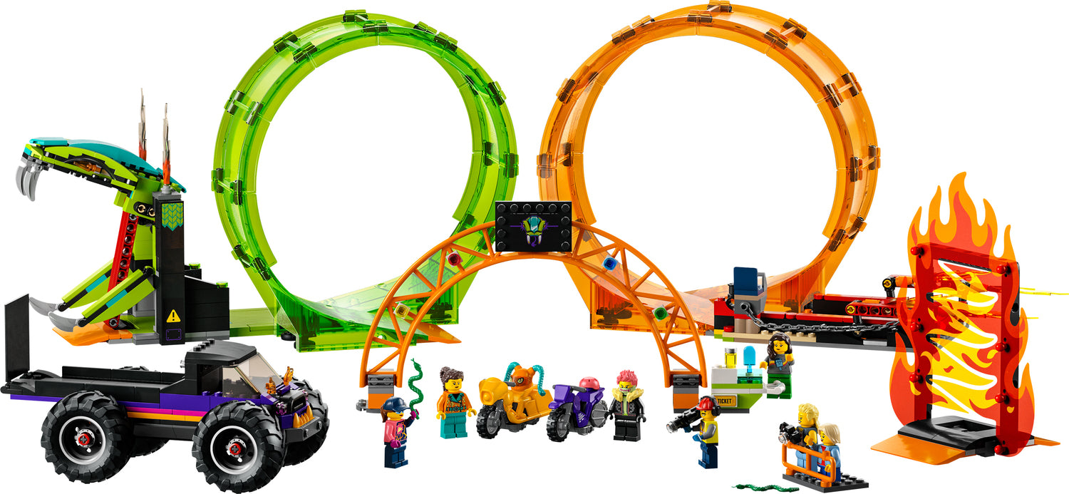 LEGO City Stuntz Double Loop Stunt Arena Set