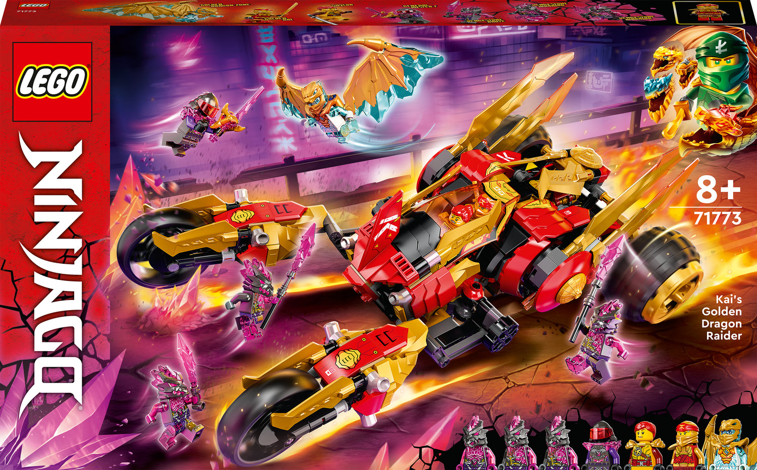 Underlegen en million lunge 71773 Kai's Golden Dragon Raider — Piccolo Mondo Toys