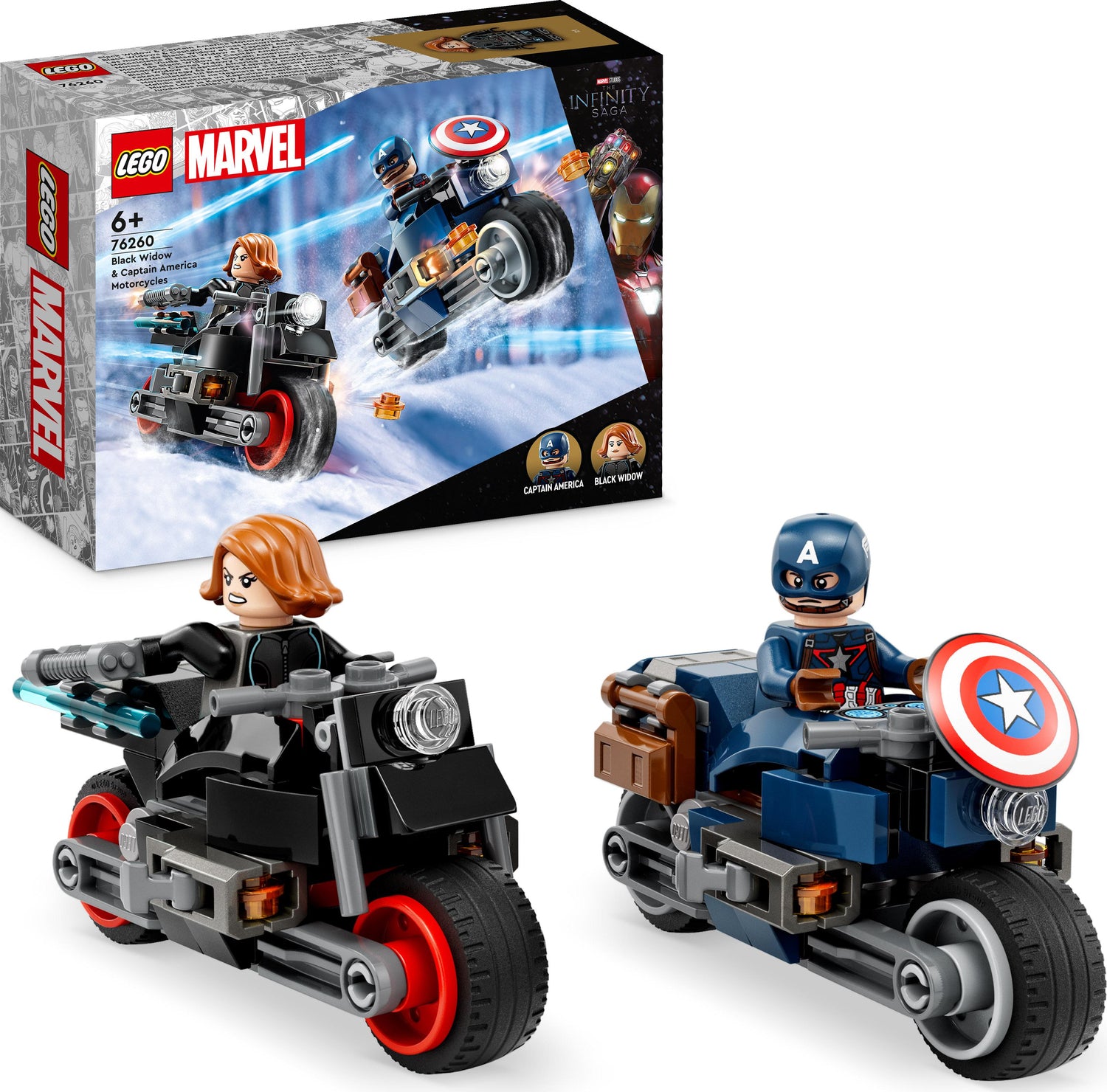 LEGO Marvel Super Heroes Marvel Black Widow & Captain America Motorcycles