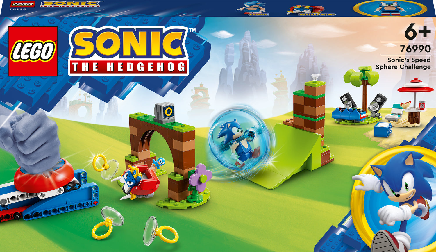 LEGO Sonic the Hedgehog Sonic's Speed Sphere Challenge 76990 Building Toy  Set, Sonic Playset with Speed Sphere Launcher and 3 Sonic Figures, Fun  Christmas Gift Idea for Young Fans Ages 6 and