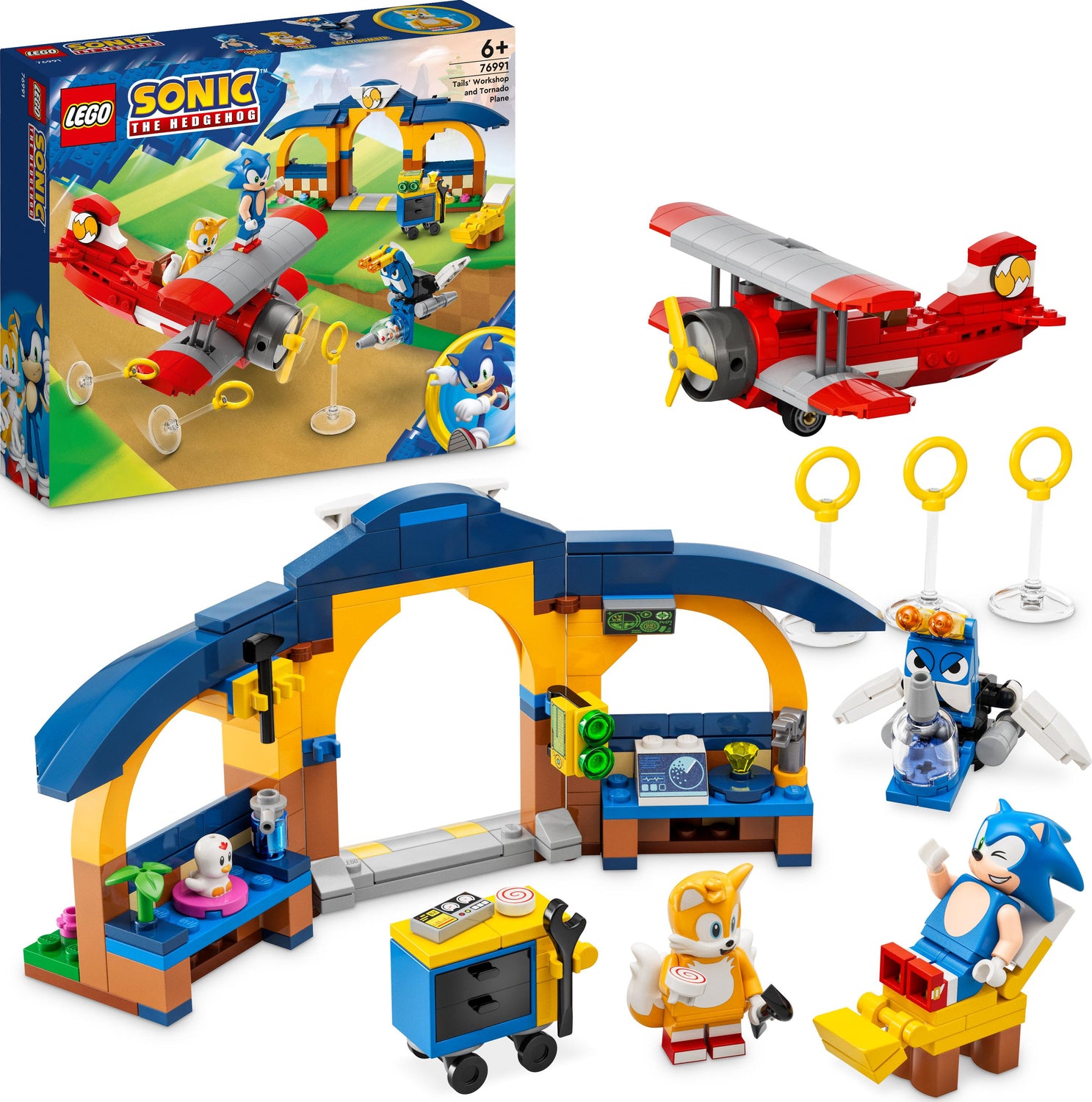 LEGO Sonic the Hedgehog Tails’ Workshop and Tornado Plane