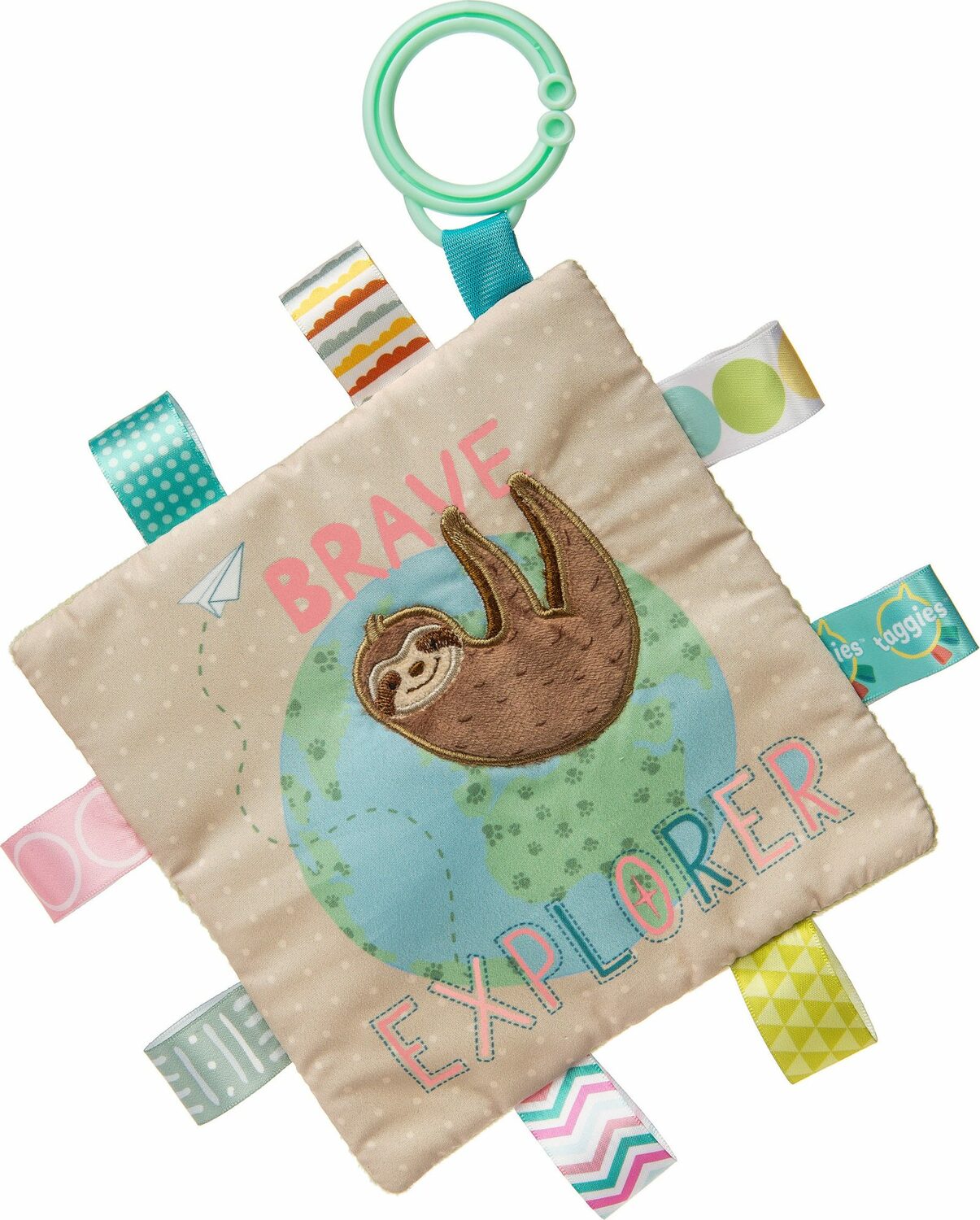 Taggies Crinkle Me Brave Explorer Sloth - 6x6"