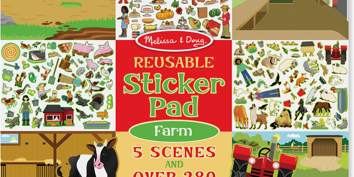 Farm Reusable Sticker Pad