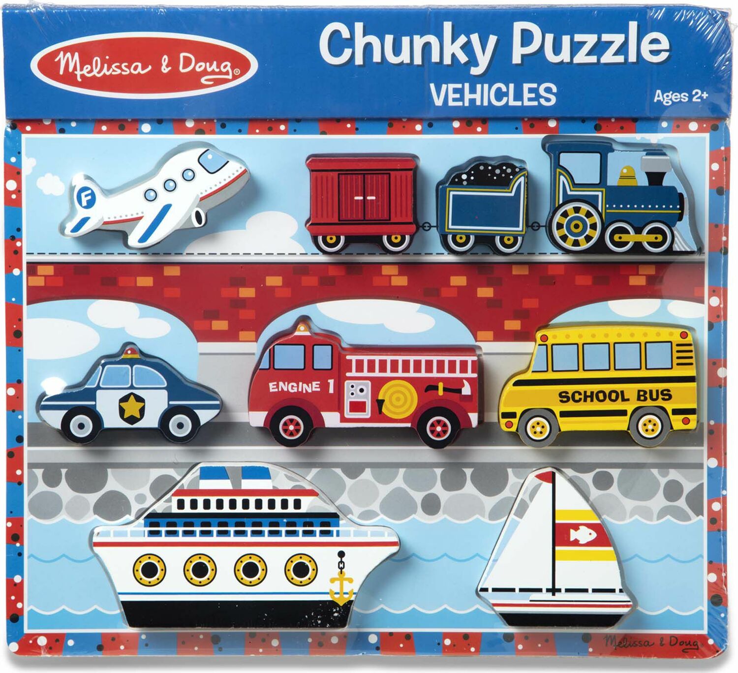 Vehicles Chunky Puzzle - 9 Pieces