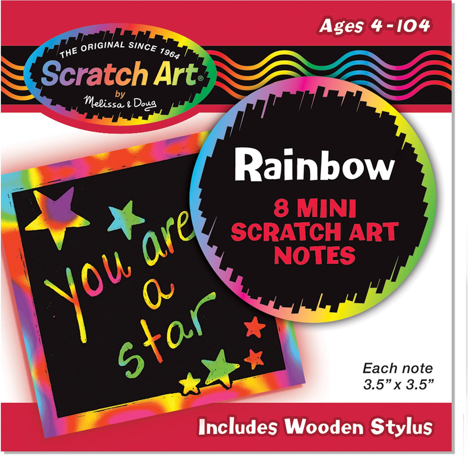 Scratch Magic Rainbow Mini Note