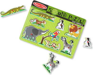 Zoo Animals Sound Puzzle - 8 Pieces