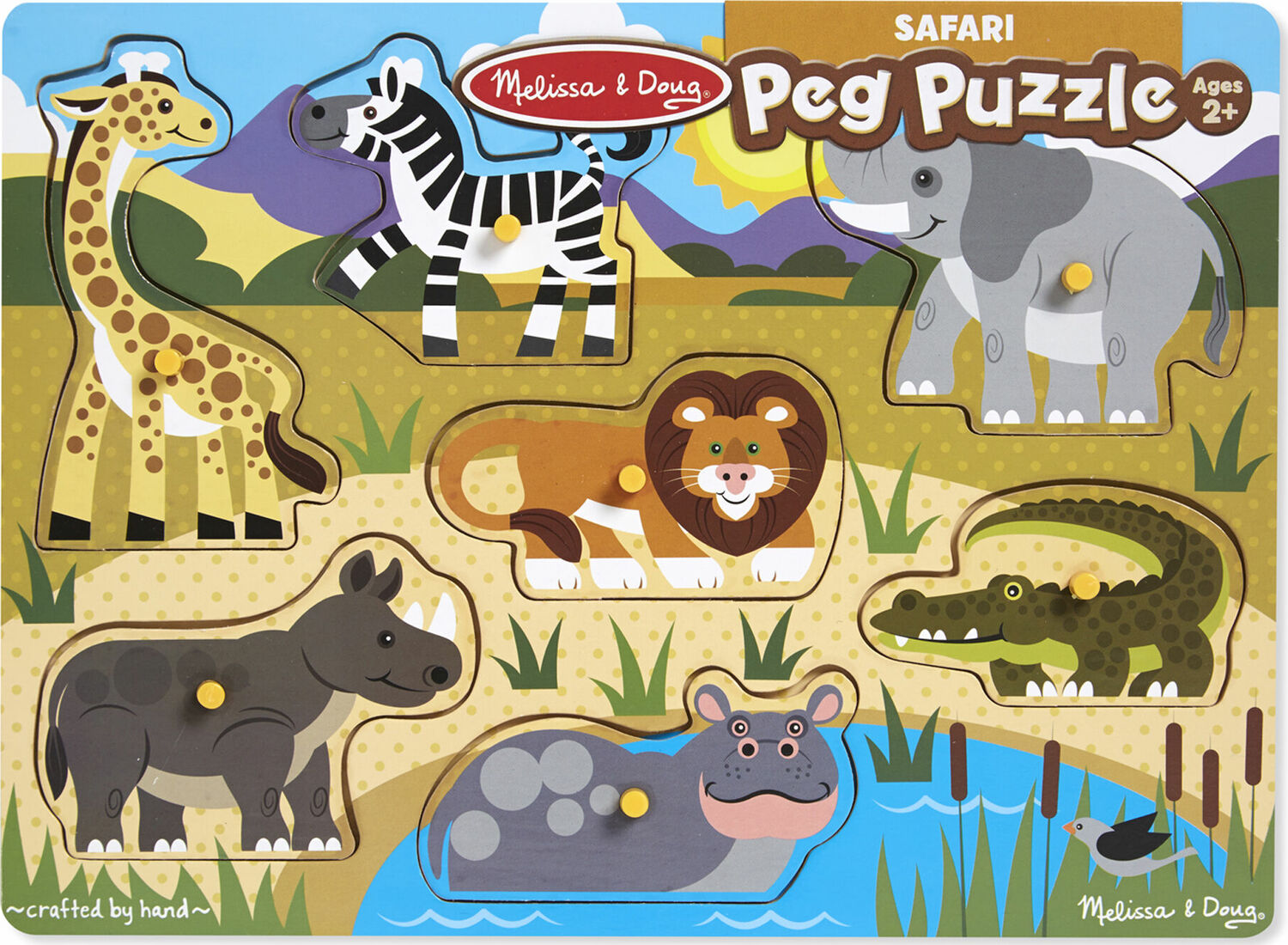 Safari Peg Puzzle - 7 Pieces