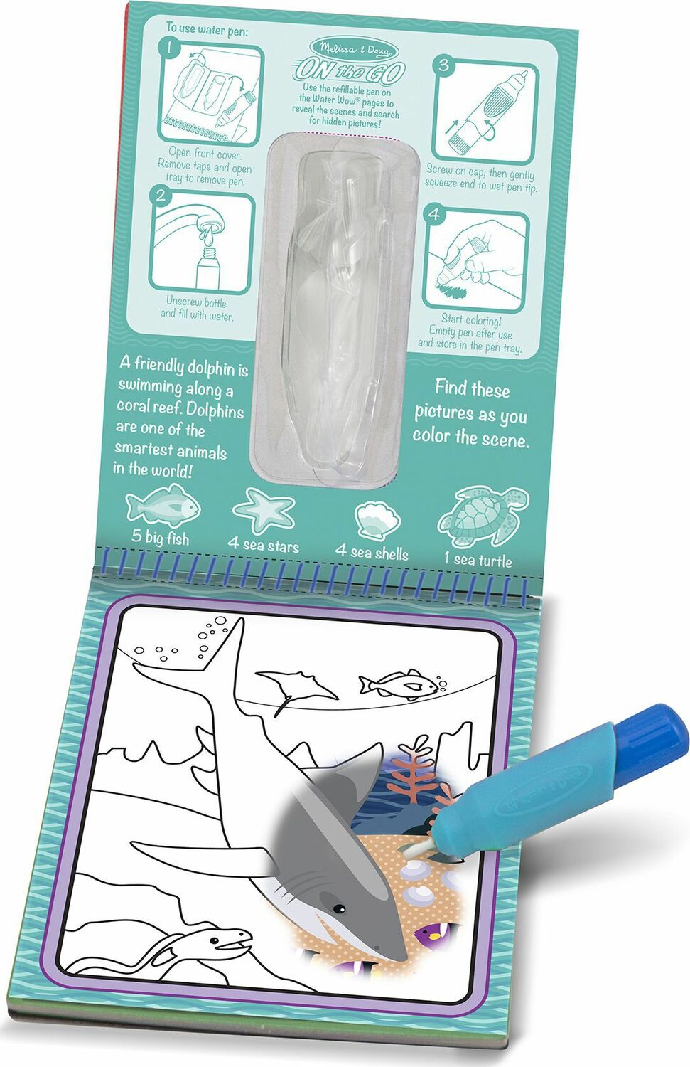 Water Wow! - Under The Sea Water Reveal Pad - On the Go Travel Activity