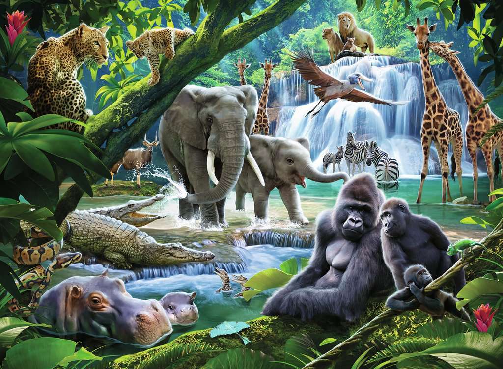 Jungle Animals (100 pc Puzzle)