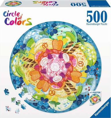  Ice Cream 500 pc Round Puzzle