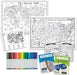 Color and Find Map Posters: USA and World