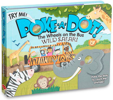 Melissa & Doug Poke-a-Dot! Book - Wheels on the Bus Wild Safari