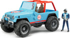 Bruder Jeep Cross Country Racer w/ Driver - Blue