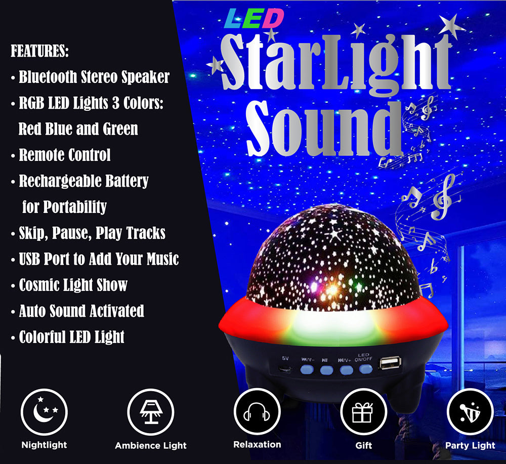 LED Starlight Sound Speaker