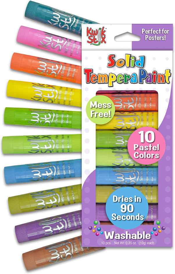 Kwik Stix Tempera Paint- Pastel 10 Colors