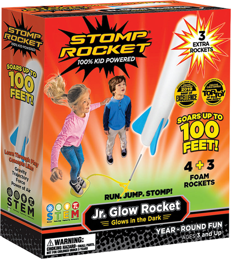 Stomp Rocket Junior Glow with 7 Rockets — Piccolo Mondo Toys