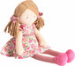 Fran Light Brown Hair with Dark Pink & Green Dress