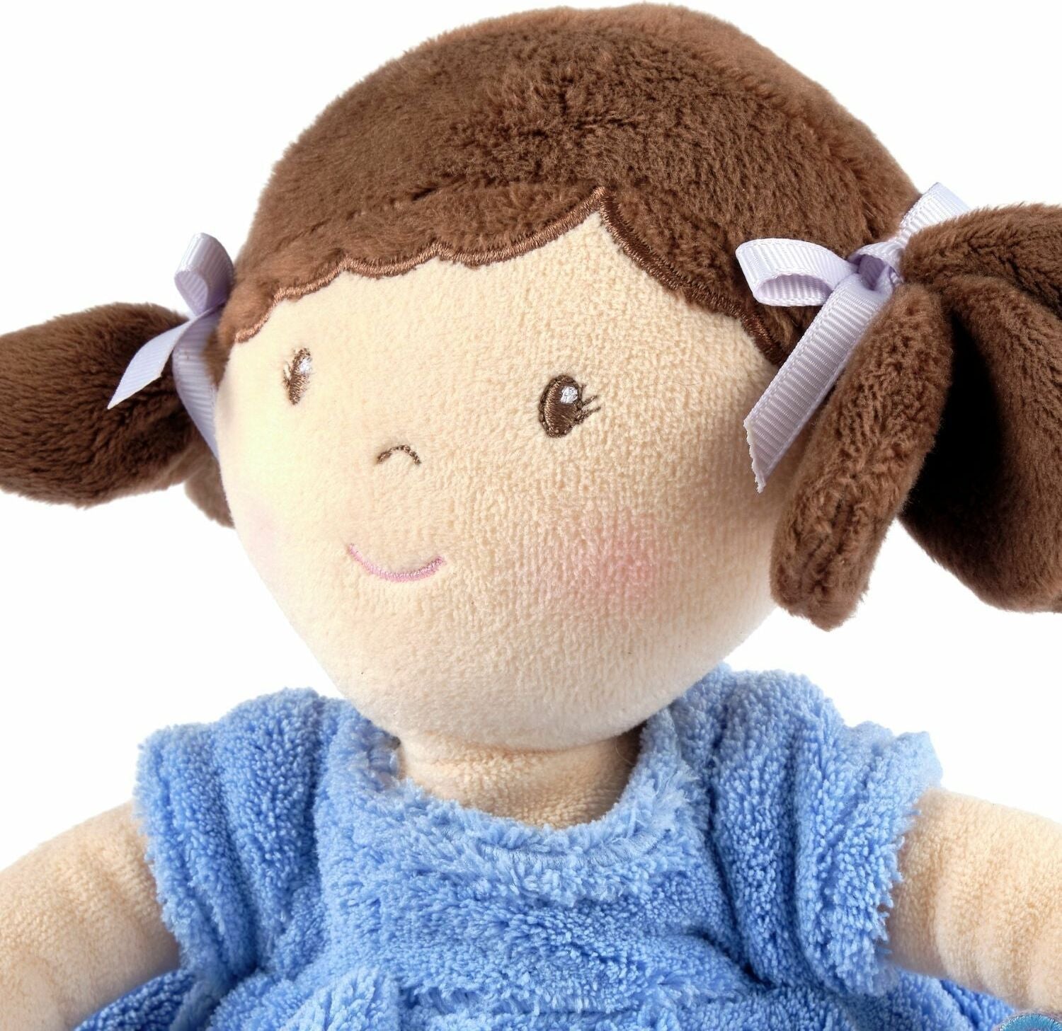 Pari Brown Hair with Blue & Purple Dress