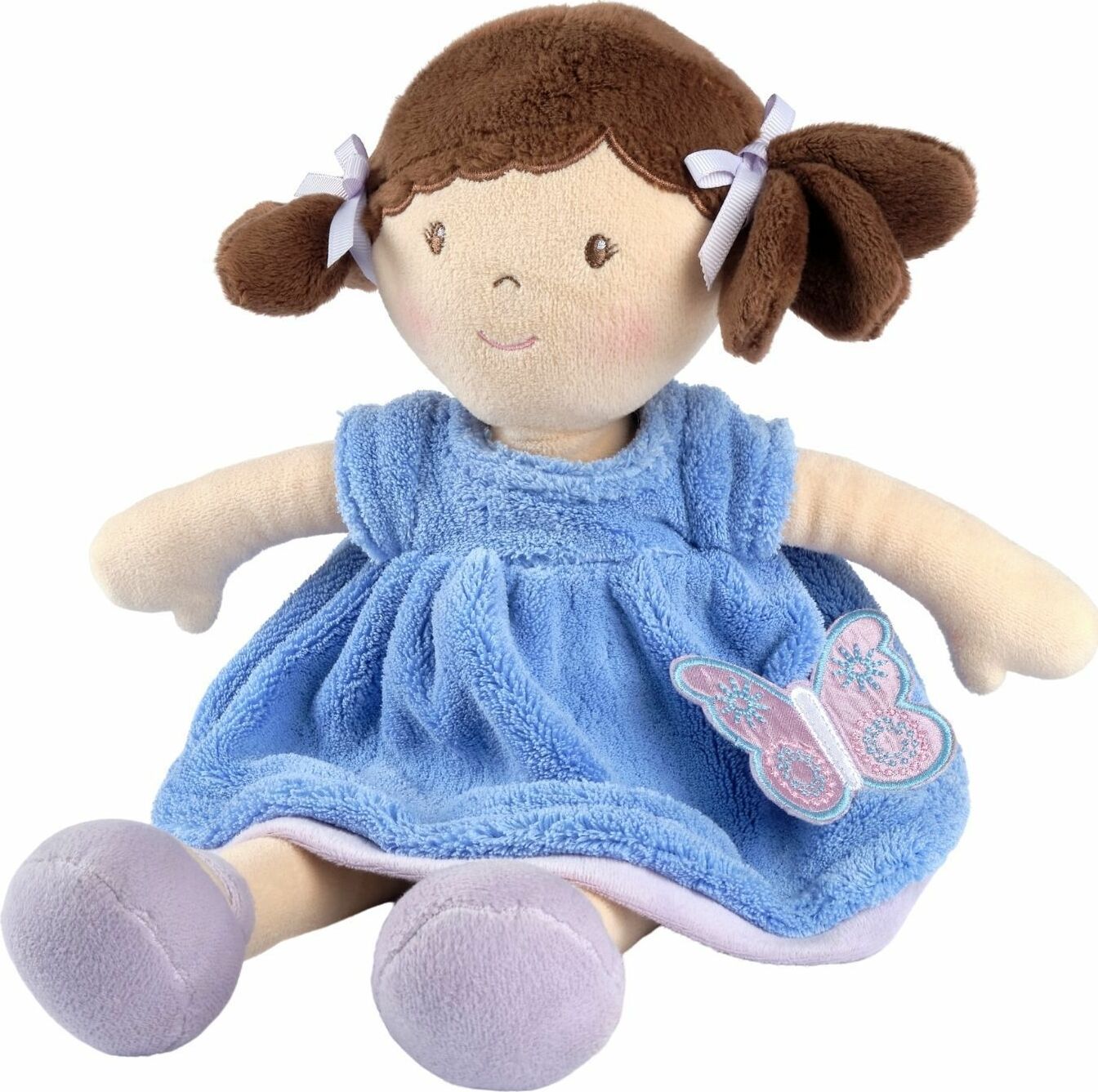 Pari Brown Hair with Blue & Purple Dress